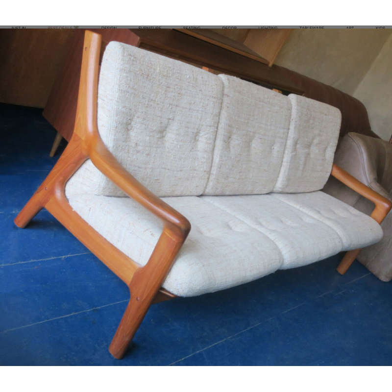 Vintage teak 3-seater sofa by Gustav Thams for A/S Vejen, Denmark 1960