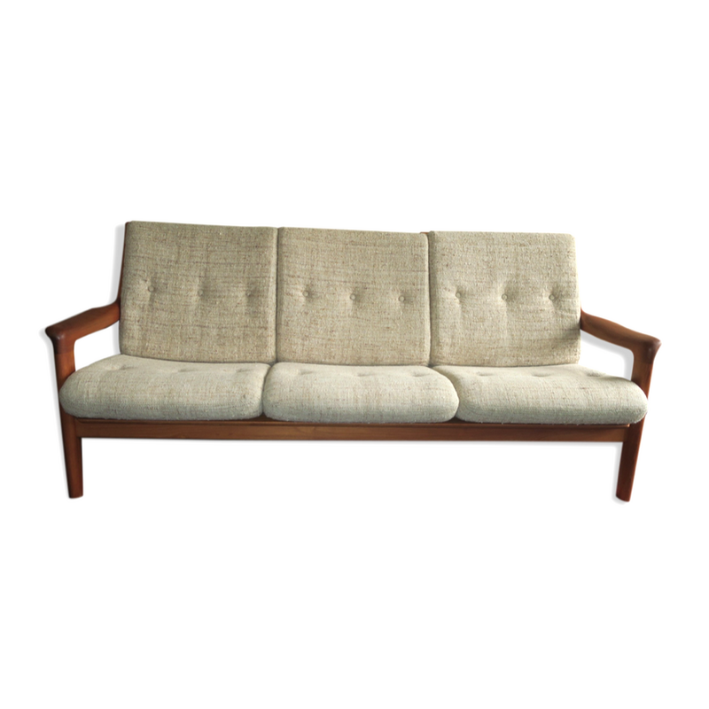 Vintage teak 3-seater sofa by Gustav Thams for A/S Vejen, Denmark 1960