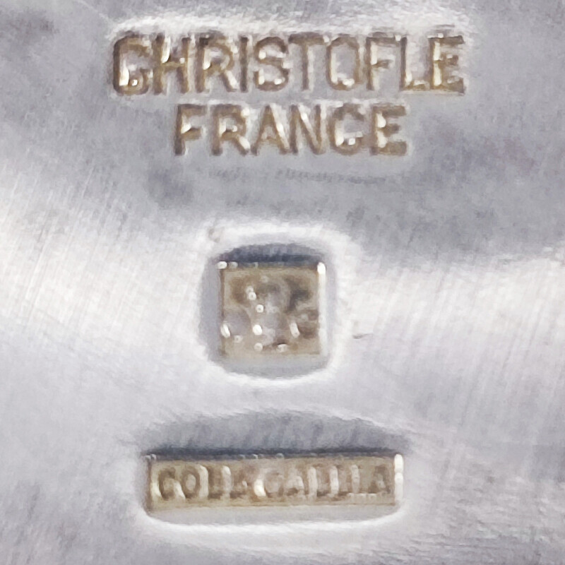 Balde de gelo vintage Ormesson banhado a prata da Christofle, França 1950