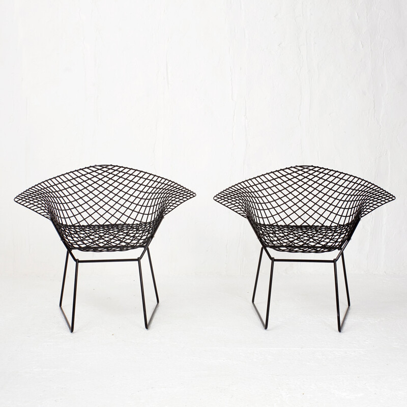 Black Diamond armchair by Harry Bertoia for Knoll International - 1980s