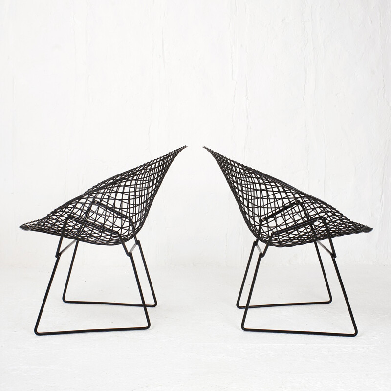 Black Diamond armchair by Harry Bertoia for Knoll International - 1980s