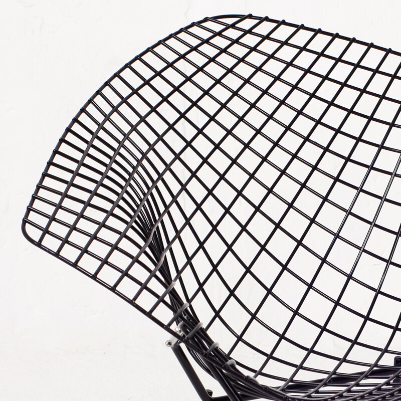 Fauteuil Diamond noir par Harry Bertoia pour Knoll International - 1980