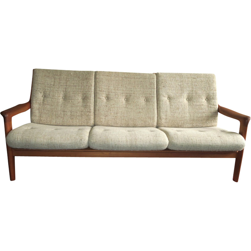 Vintage teak 3-seater sofa by Gustav Thams for A/S Vejen, Denmark 1960