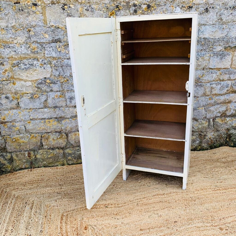 Vintage white storage unit, France