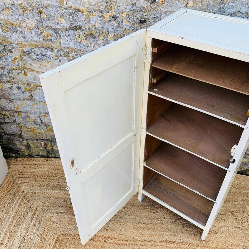 Vintage white storage unit, France