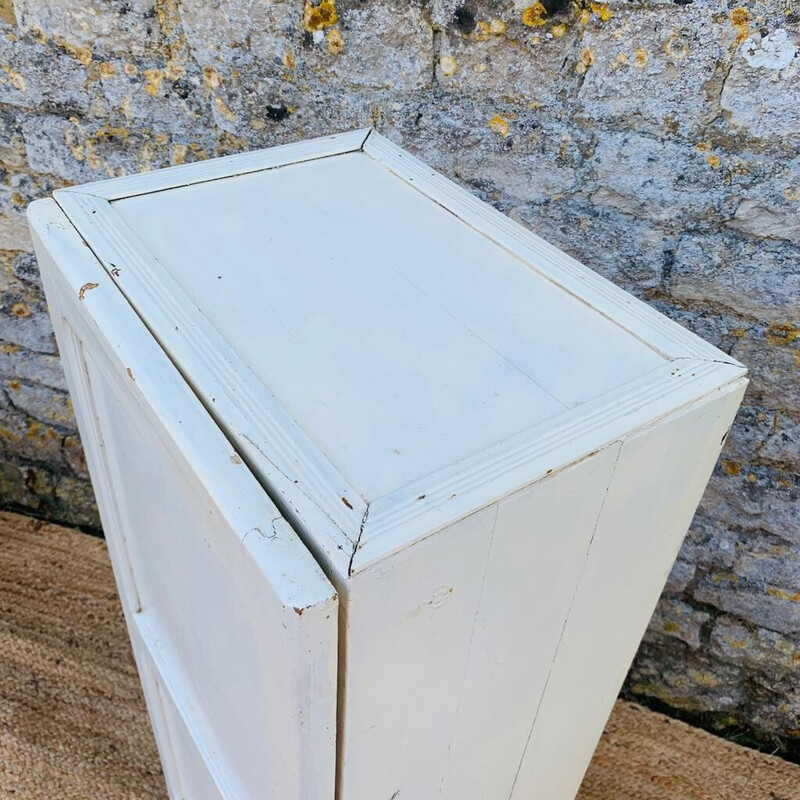 Vintage white storage unit, France