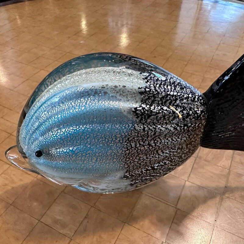 Figurine vintage d'un poisson tropical en verre de Murano, 1970