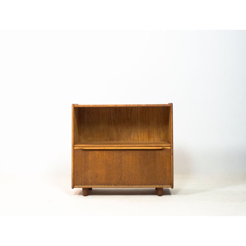 Vintage BE05 oak and beech cabinet by Cees Braakman for Ums Pastoe, 1950