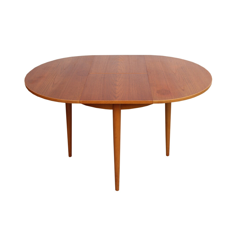 Solid wooden extendable dining table from Lübke - 1960s