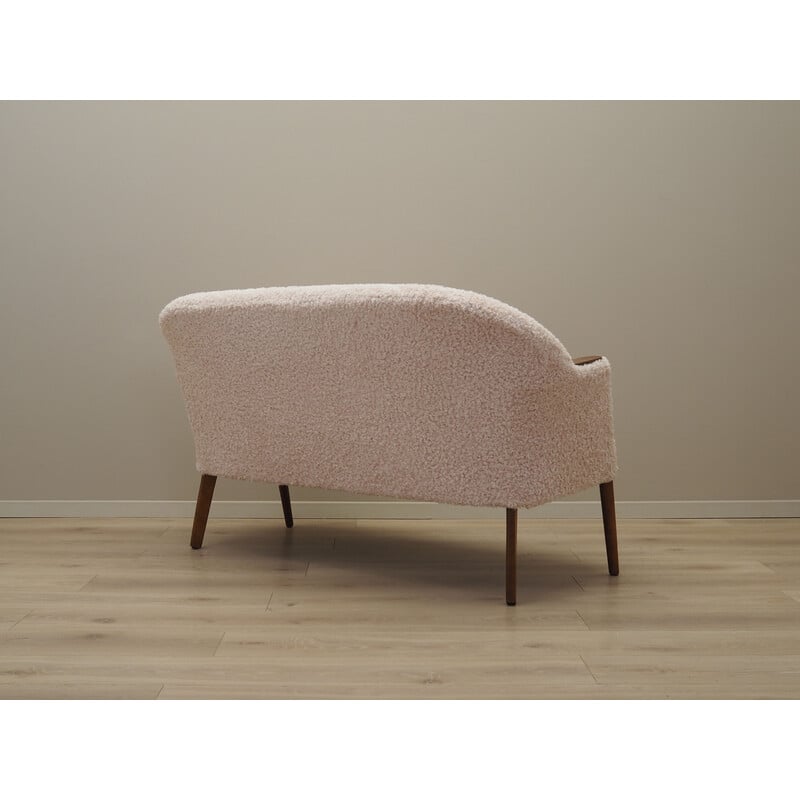 Vintage 2-seater sofa in solid wood and beech, Denmark 1970
