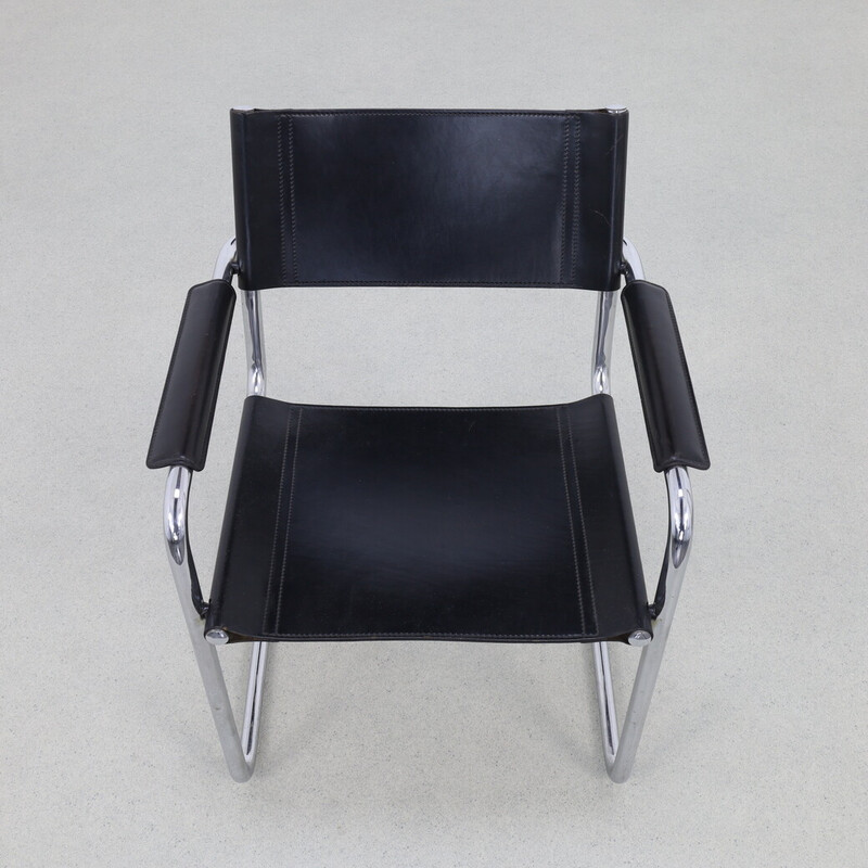 Lot de 4 chaises vintage MG5 à cadre tubulaire pour Matteo Grassi