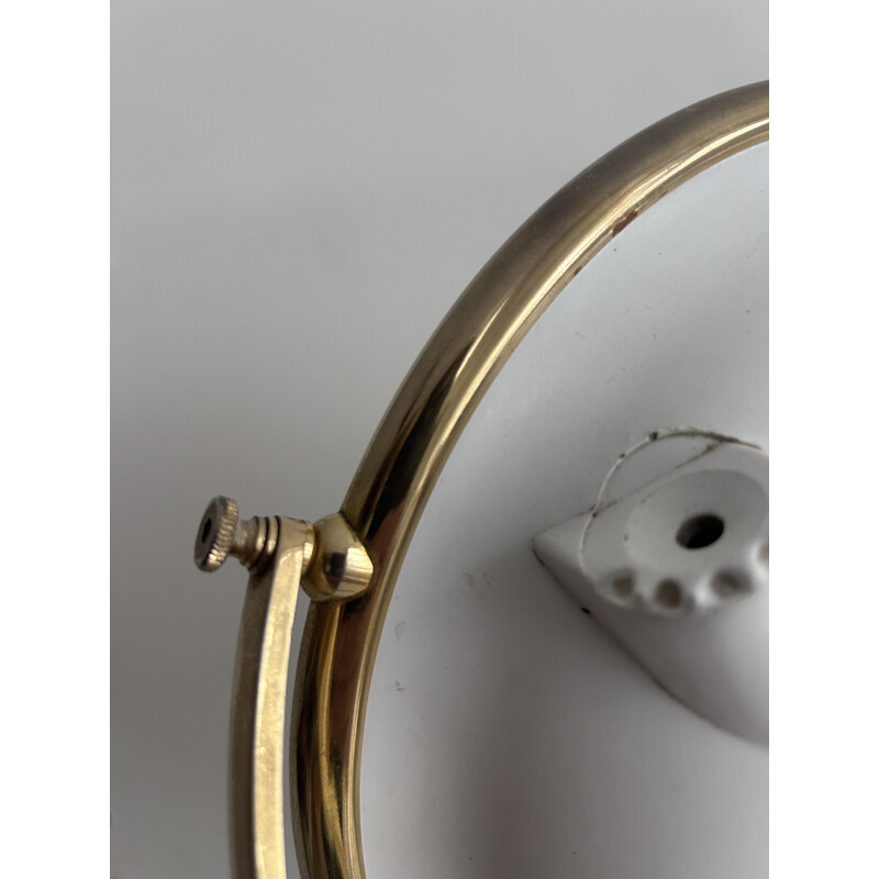 Vintage adjustable brass mirror for Arpin, France 1970
