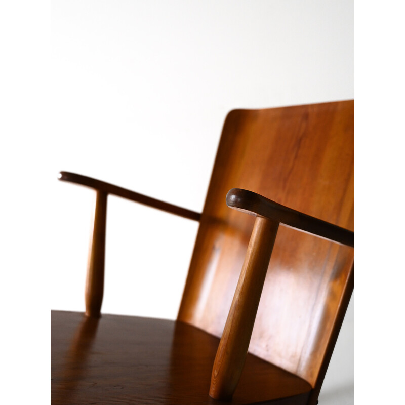 Vintage pine wood rocking chair by Göran Malmvall for Karl Andersson and Söner, 1940