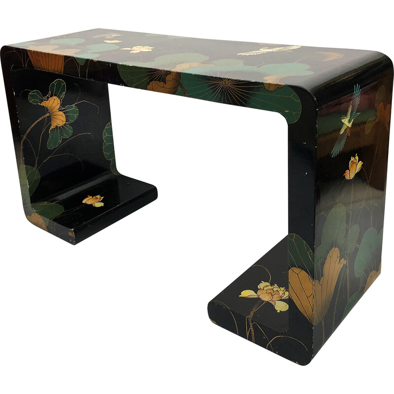 Vintage waterfall console table, China 1970