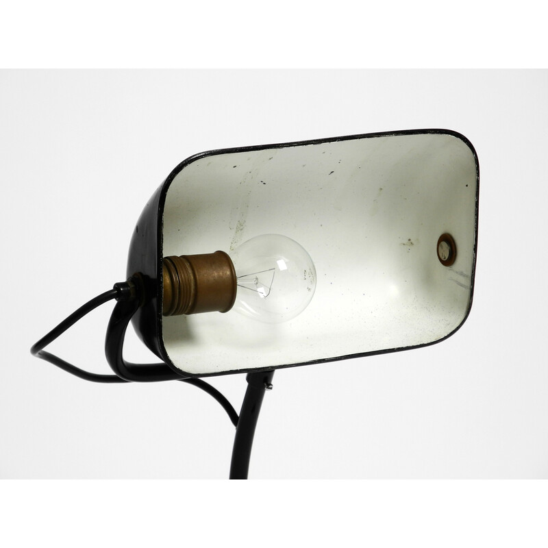 Lampe de table industrielle vintage 6581 en métal pour Kaiser Idell, 1940