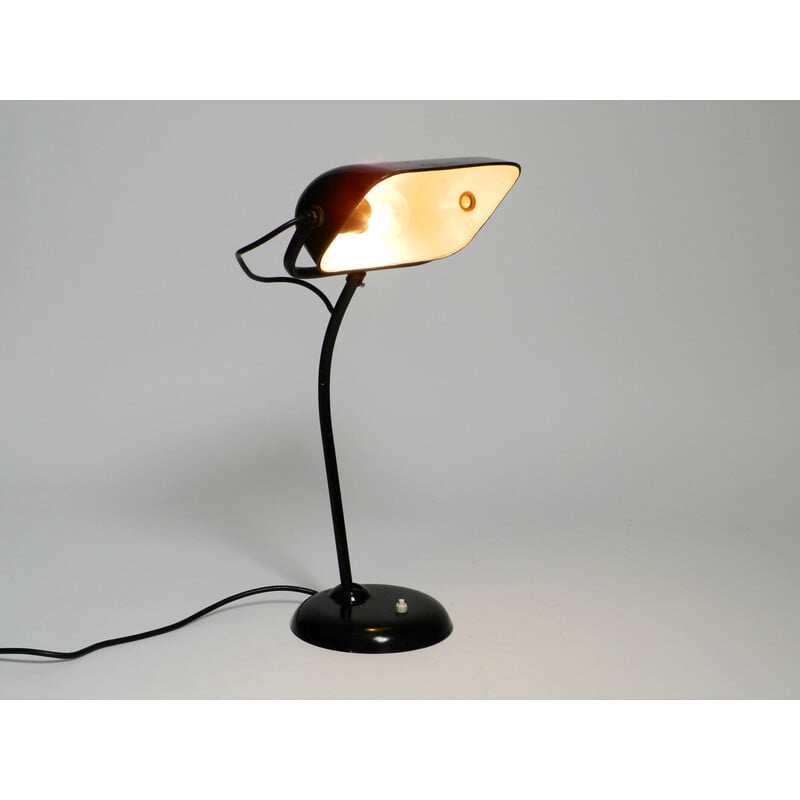 Vintage industrial 6581 metal table lamp for Kaiser Idell, 1940