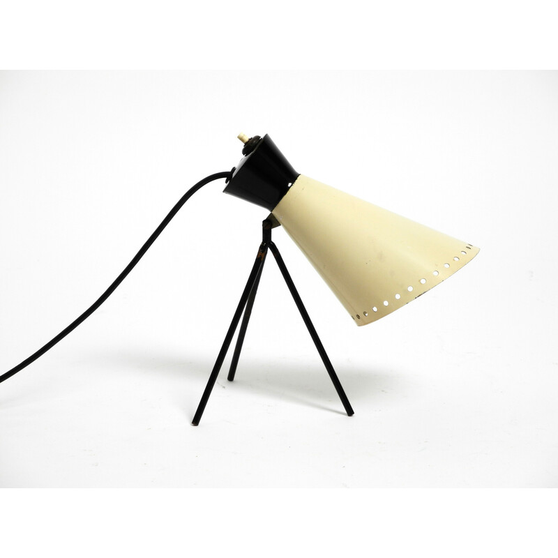 Vintage tripod table lamp by Josef Hurka for Napako, Czechoslovakia 1950