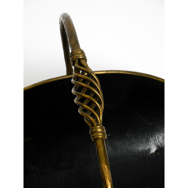 Vintage metal and brass andiron, 1960