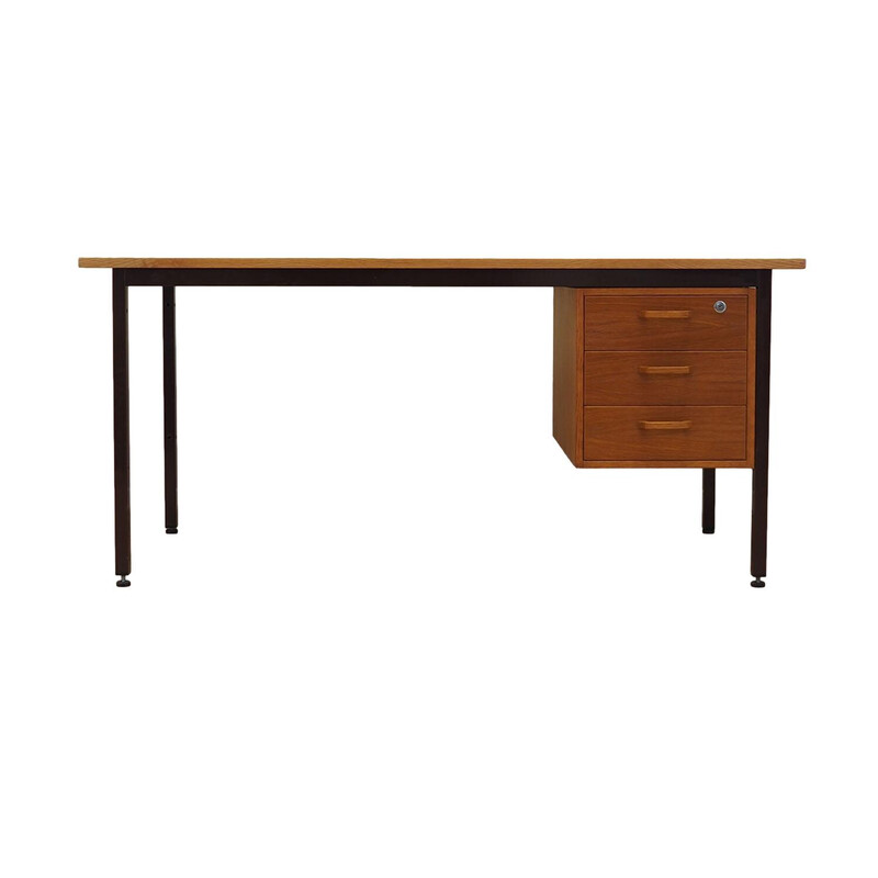 Bureau vintage en placage de frêne, Danemark 1970