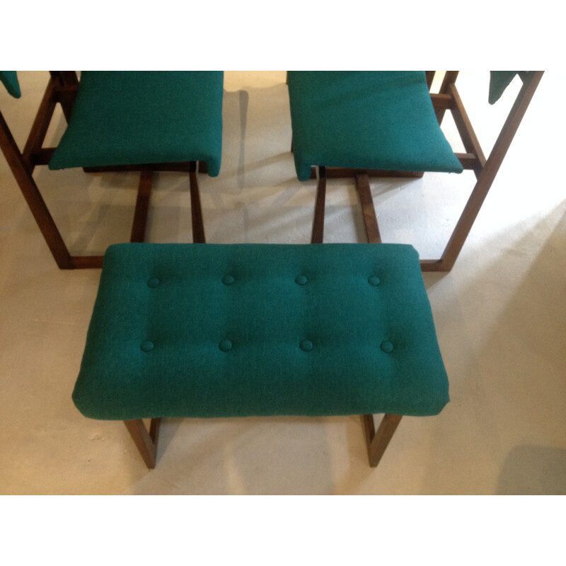 Set of 6 dining chairs by Henning Sørensen for Hos Dan-Ex - 1960s