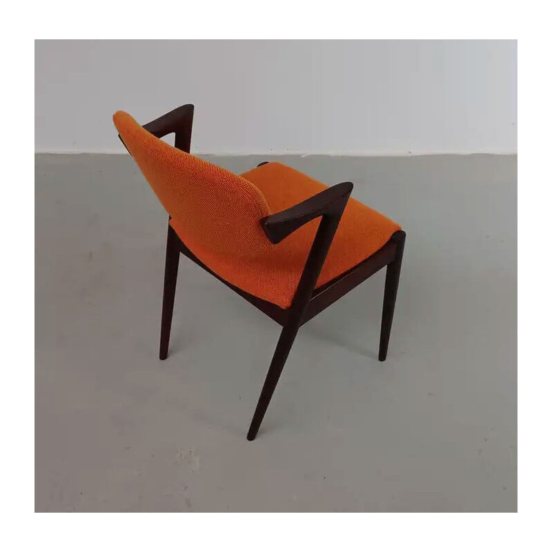 Conjunto de 8 cadeiras de jantar vintage em pau-rosa de Kai Kristiansen para a Schous Møbelfabrik, 1960