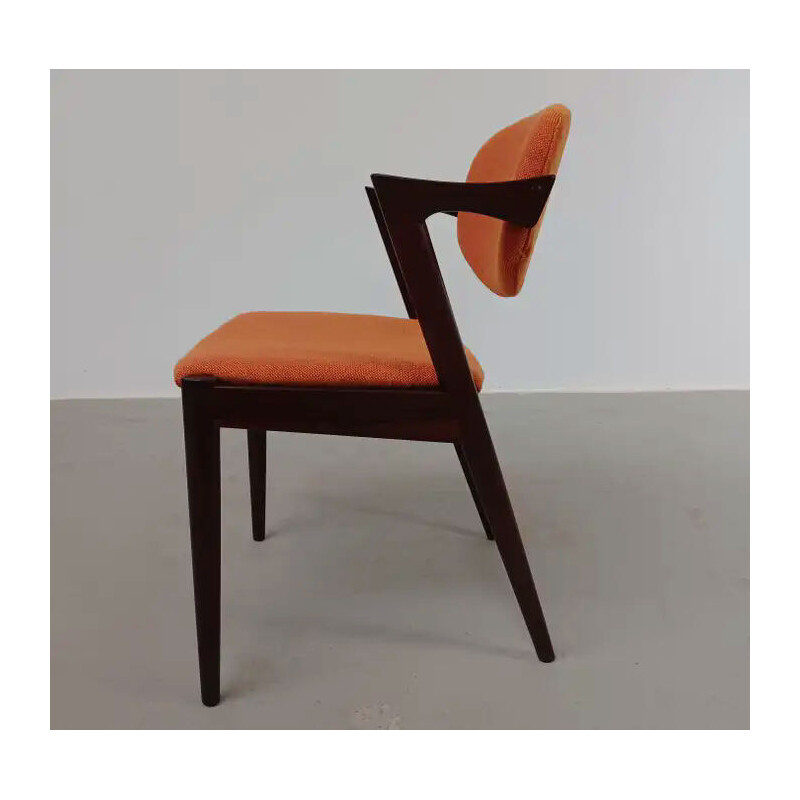 Set of 8 vintage rosewood dining chairs by Kai Kristiansen for Schous Møbelfabrik, 1960