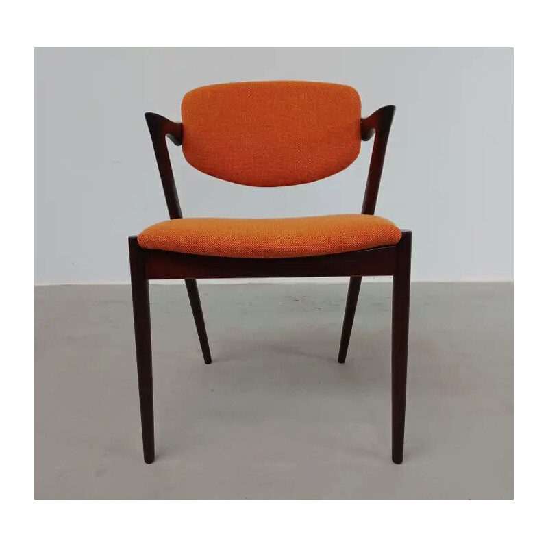 Set of 8 vintage rosewood dining chairs by Kai Kristiansen for Schous Møbelfabrik, 1960