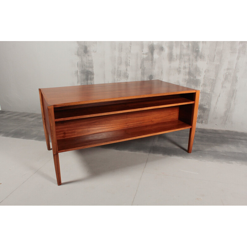 Vintage walnut desk by Wilhelm Renz, 1960