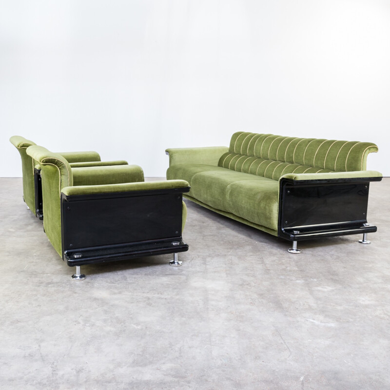 Green living room set by Gerd Lange for 't Spectrum - 1970s