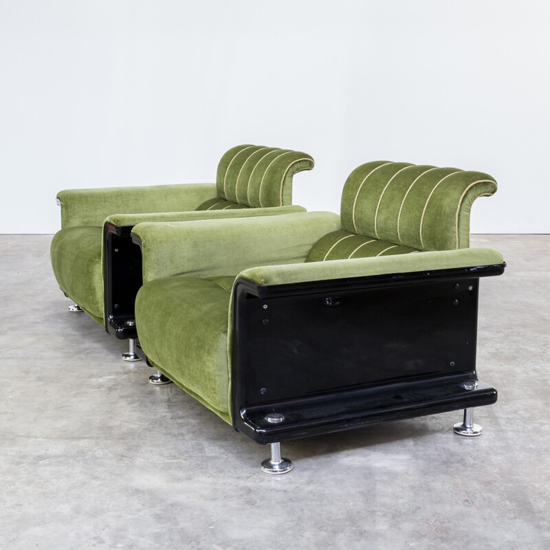 Green living room set by Gerd Lange for 't Spectrum - 1970s