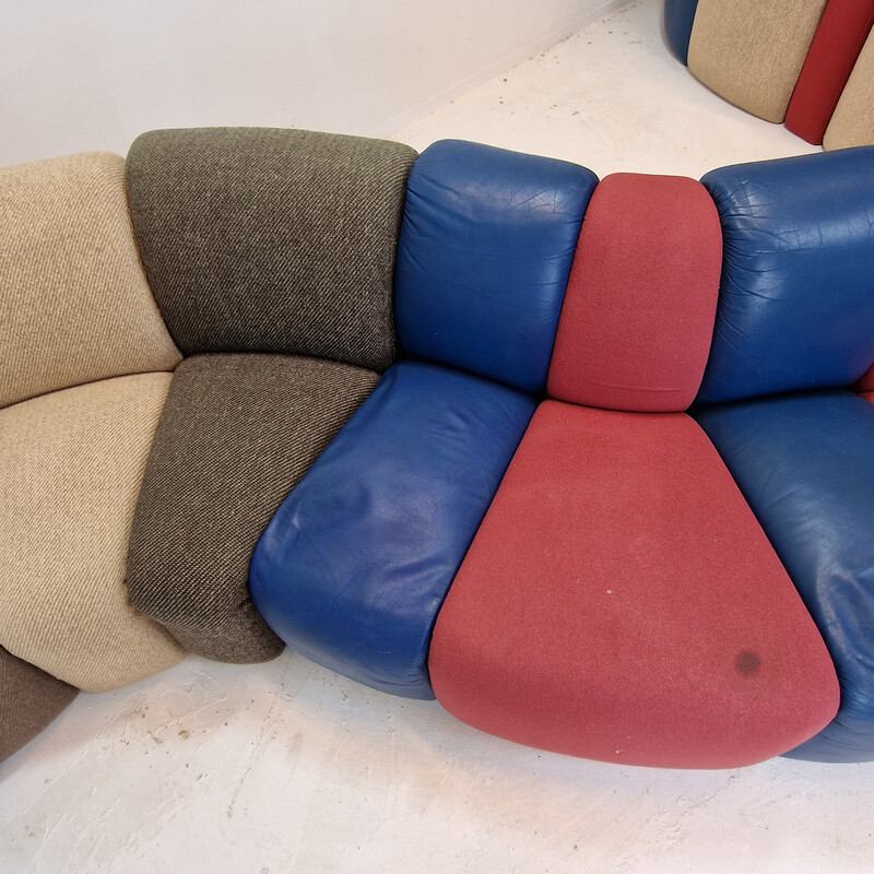 Vintage 3-seater Mississippi sofa by Pierre Paulin for Artifort, Netherlands 1970