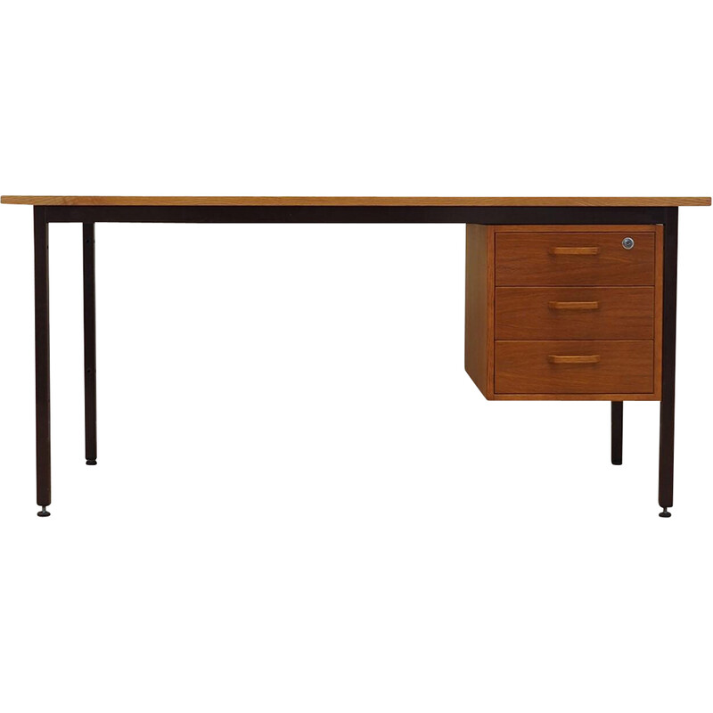 Bureau vintage en placage de frêne, Danemark 1970