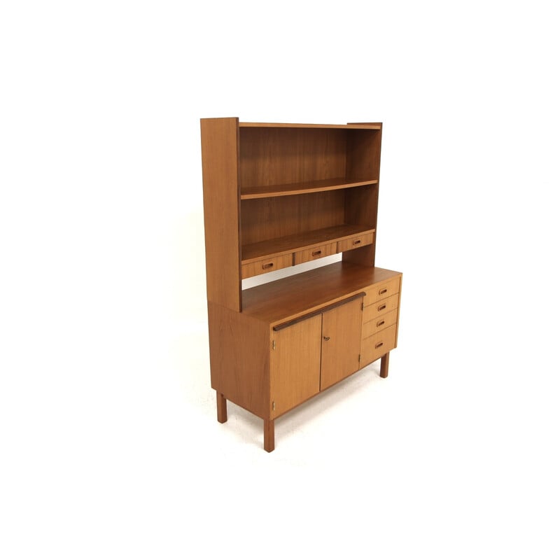 Vintage teak and beech desk, Sweden 1960