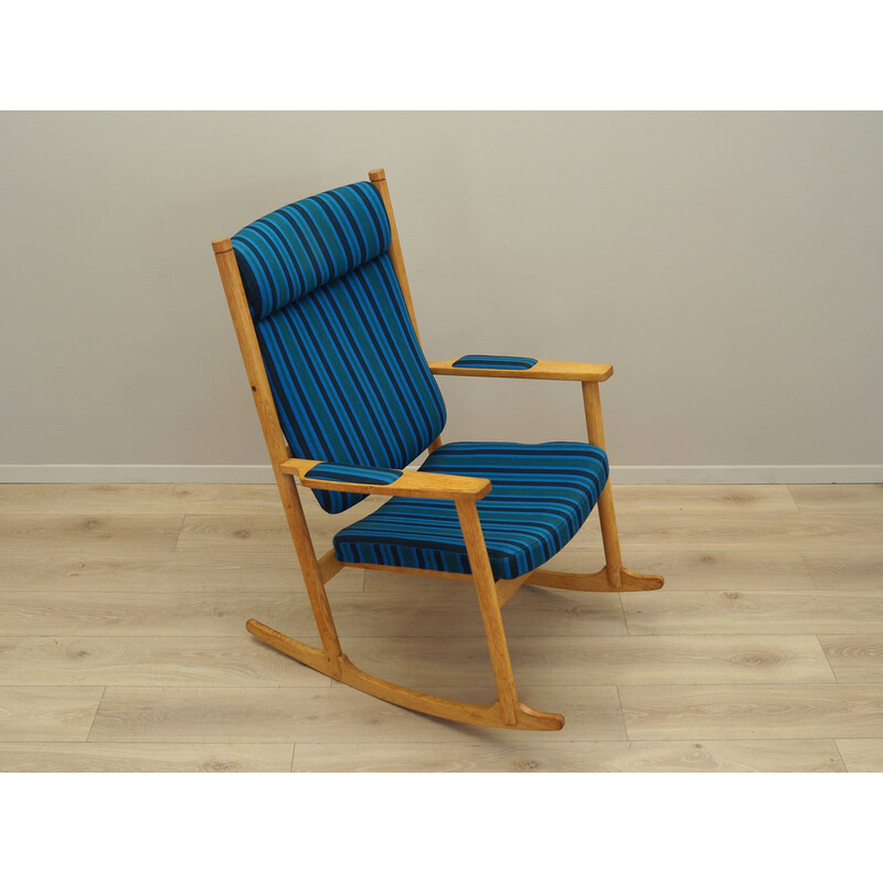 Chaise à bascule vintage en chêne par Kurt Østervig pour Slagelse, Danemark 1970