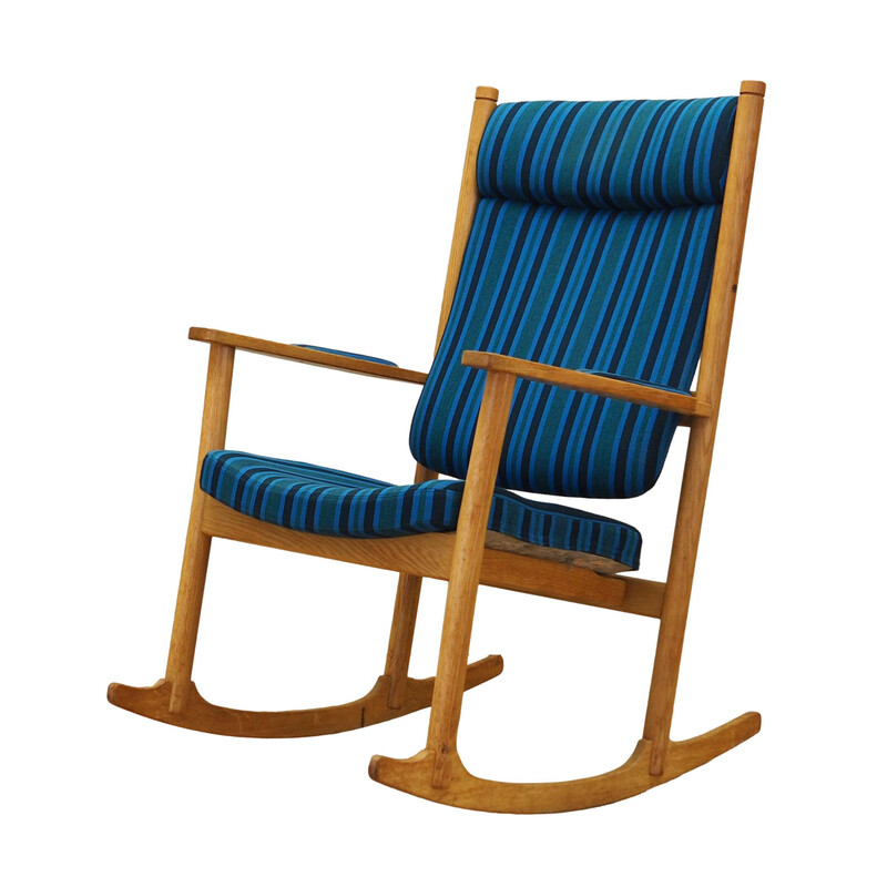 Vintage oak rocking chair by Kurt Østervig for Slagelse, Denmark 1970