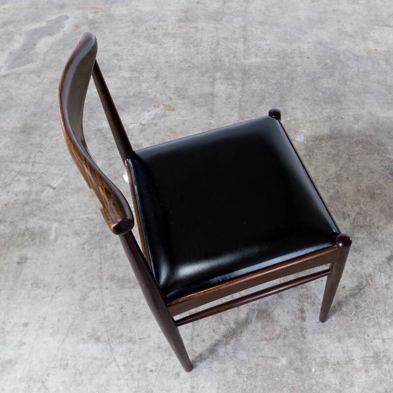 Set of 4 mid century rosewood dining chairs - 1960s