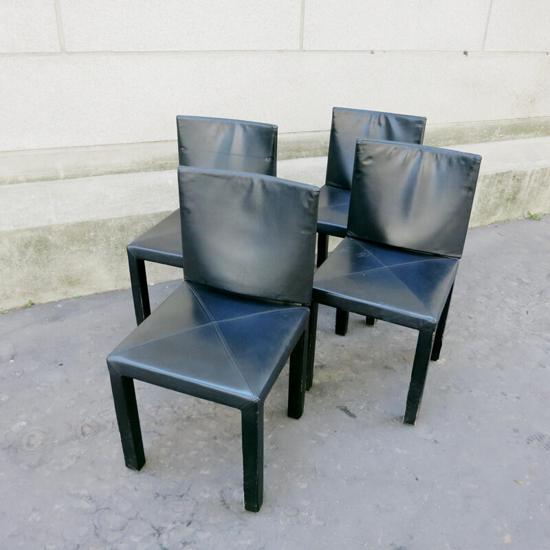 Suite of 4 chairs "Arcadia", Paolo PIVA - 1980s 
