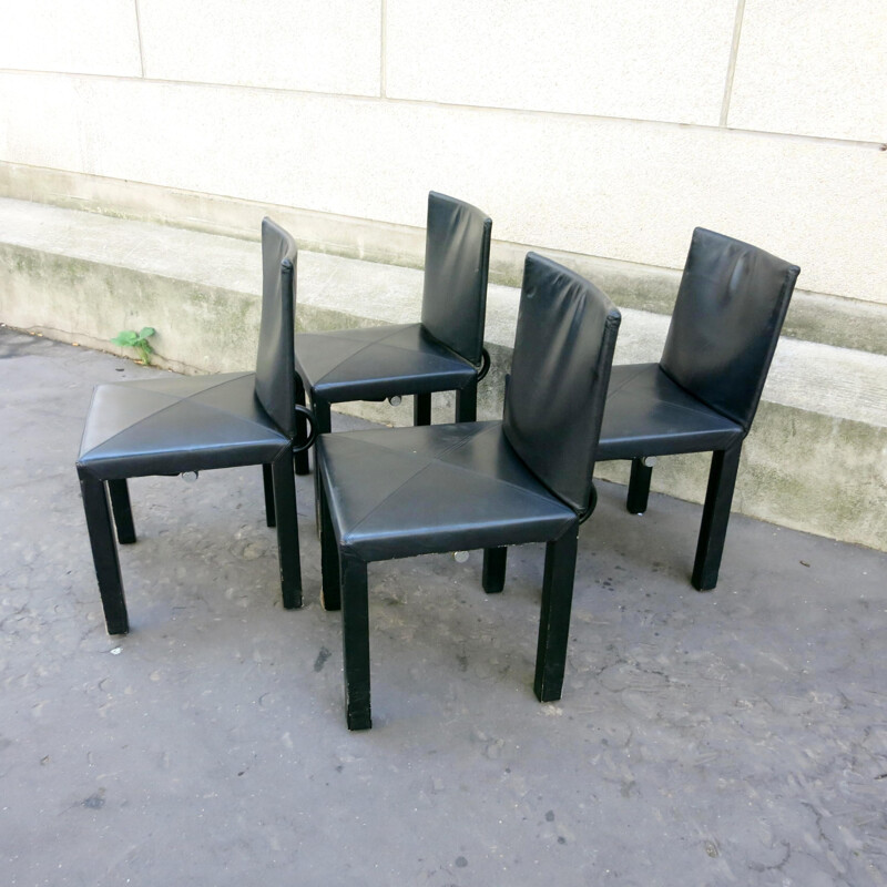 Suite of 4 chairs "Arcadia", Paolo PIVA - 1980s 