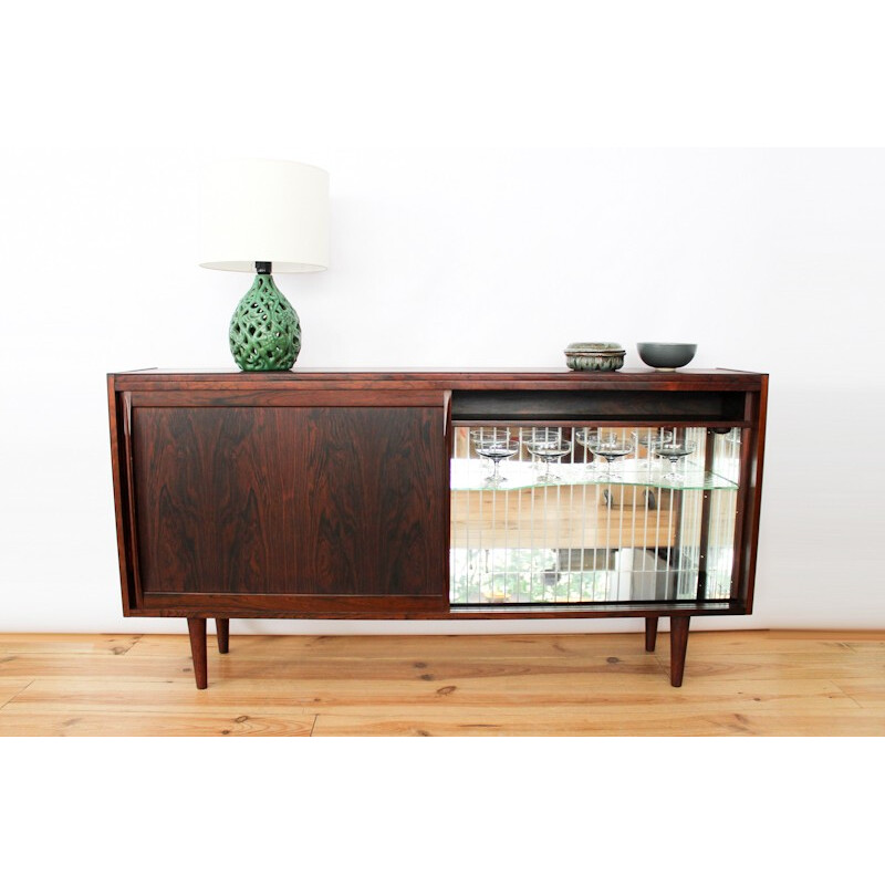 Rio rosewood sideboard with bar area by Erling Torvits - 1960s
