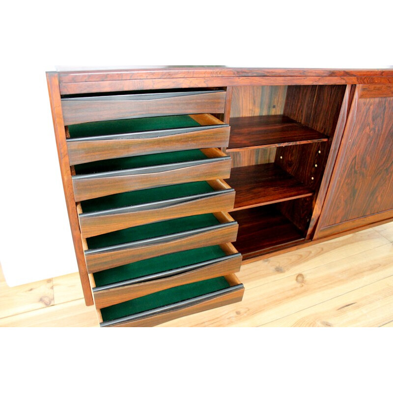 Rio rosewood sideboard with bar area by Erling Torvits - 1960s