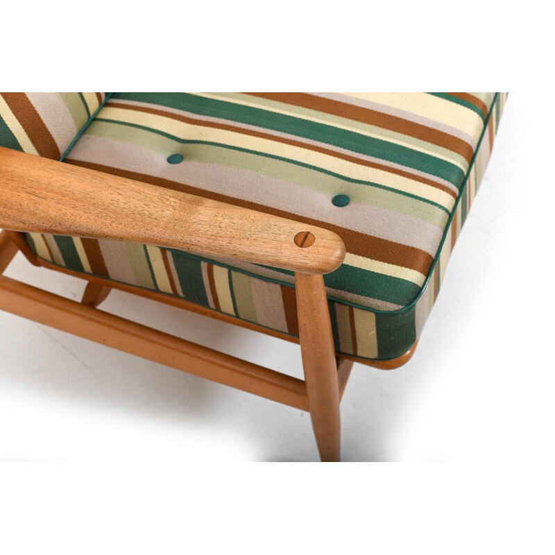 Vintage FD161 2-seater sofa in teak and beech by Arne Vodder for France and Daverkosen, Denmark 1950