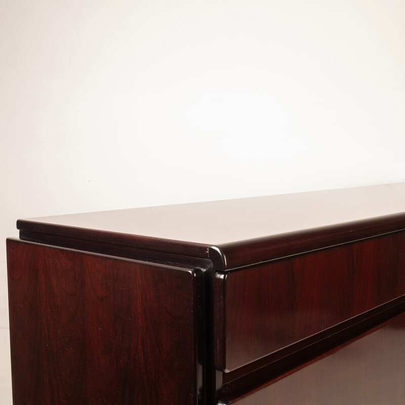 Vintage “Daniel” sideboard in African rosewood by Paolo Piva for Fama, Italy 1970