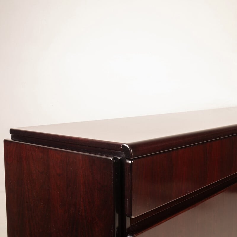Vintage “Daniel” sideboard in African rosewood by Paolo Piva for Fama, Italy 1970