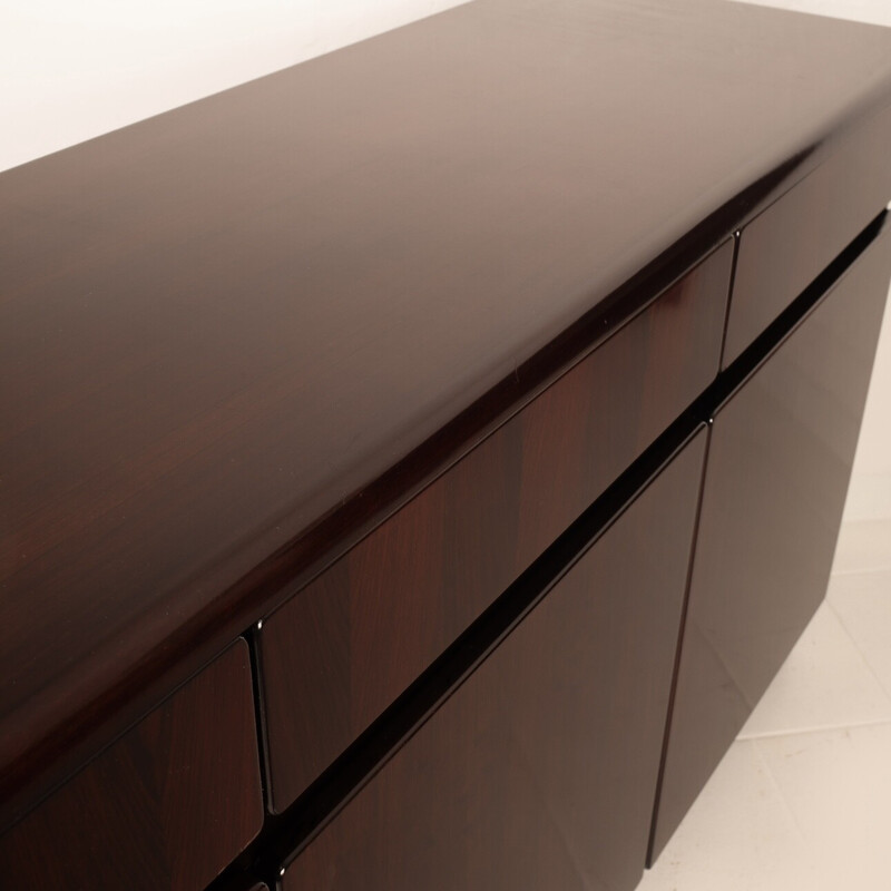 Vintage “Daniel” sideboard in African rosewood by Paolo Piva for Fama, Italy 1970
