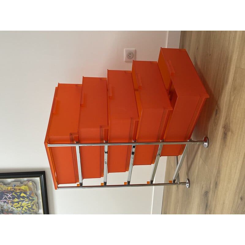 Vintage storage box with 5 drawers by Antonio Citterio for Kartell