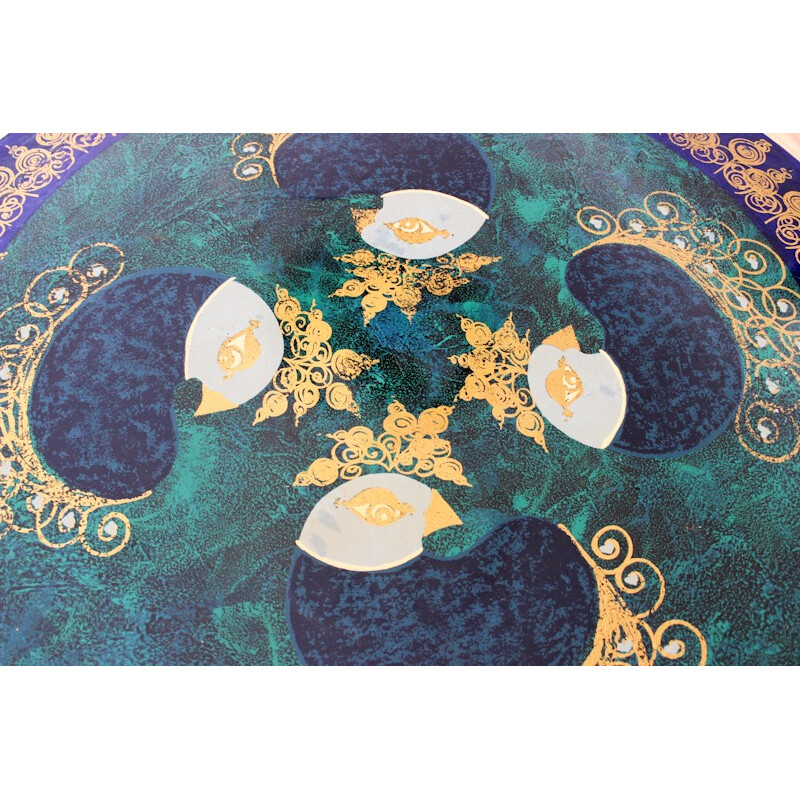 Table à repas avec motifs multicolores de Poul Cadovius pour Cado - 1960