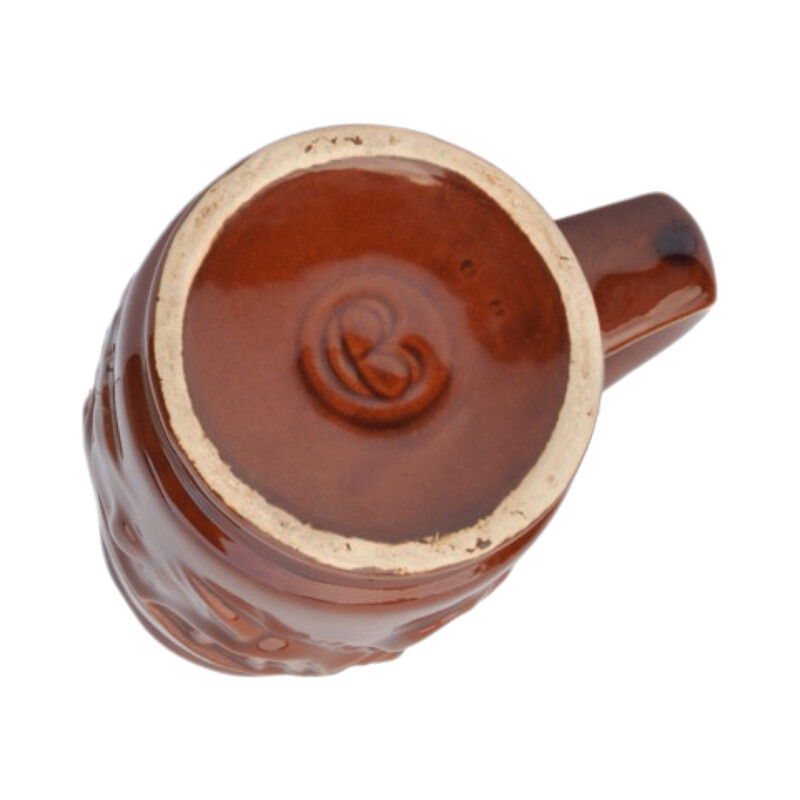 Tasse vintage Spila marron en céramique, Pologne 1970