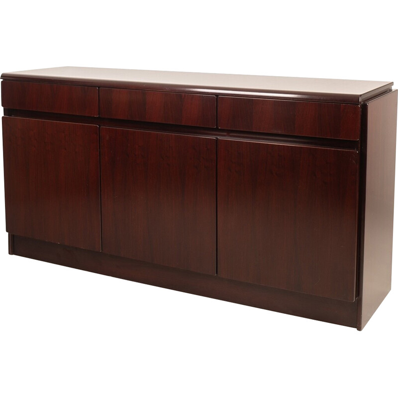 Vintage “Daniel” sideboard in African rosewood by Paolo Piva for Fama, Italy 1970