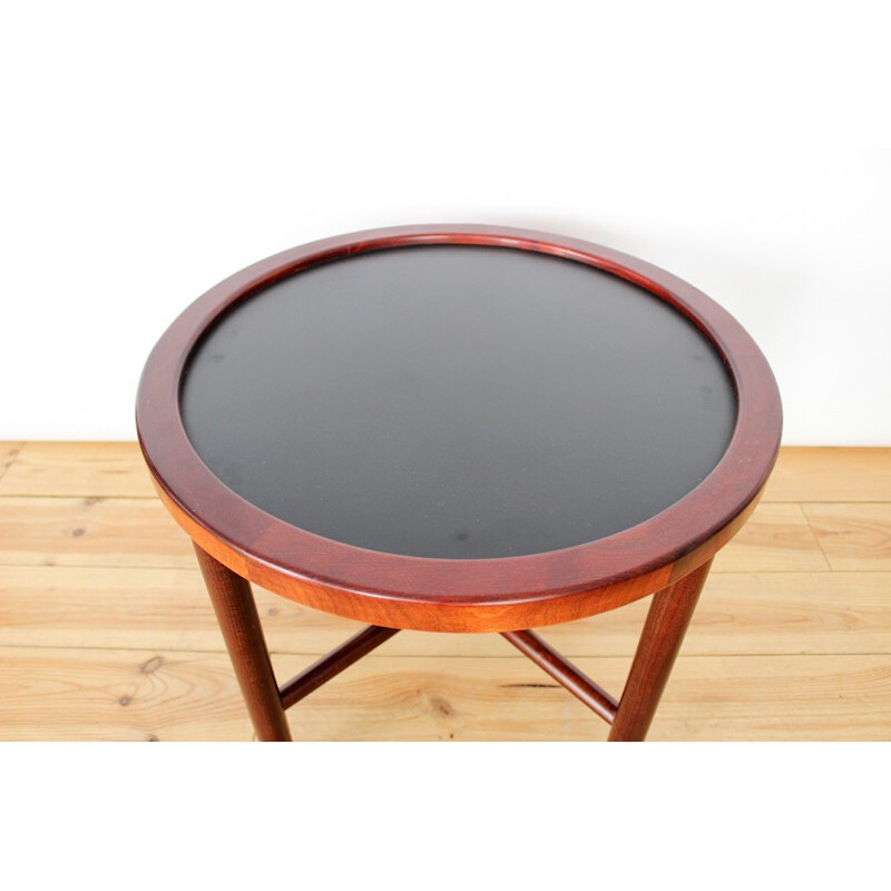 Scandinavian Rio Rosewood round Side Table - 1960s