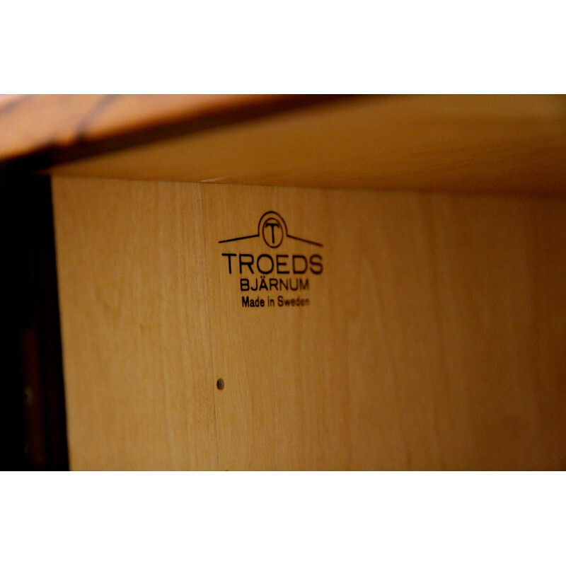 Vintage “Domi Monté” bookcase in rosewood by Nils Jonssons for Troeds, Sweden 1960